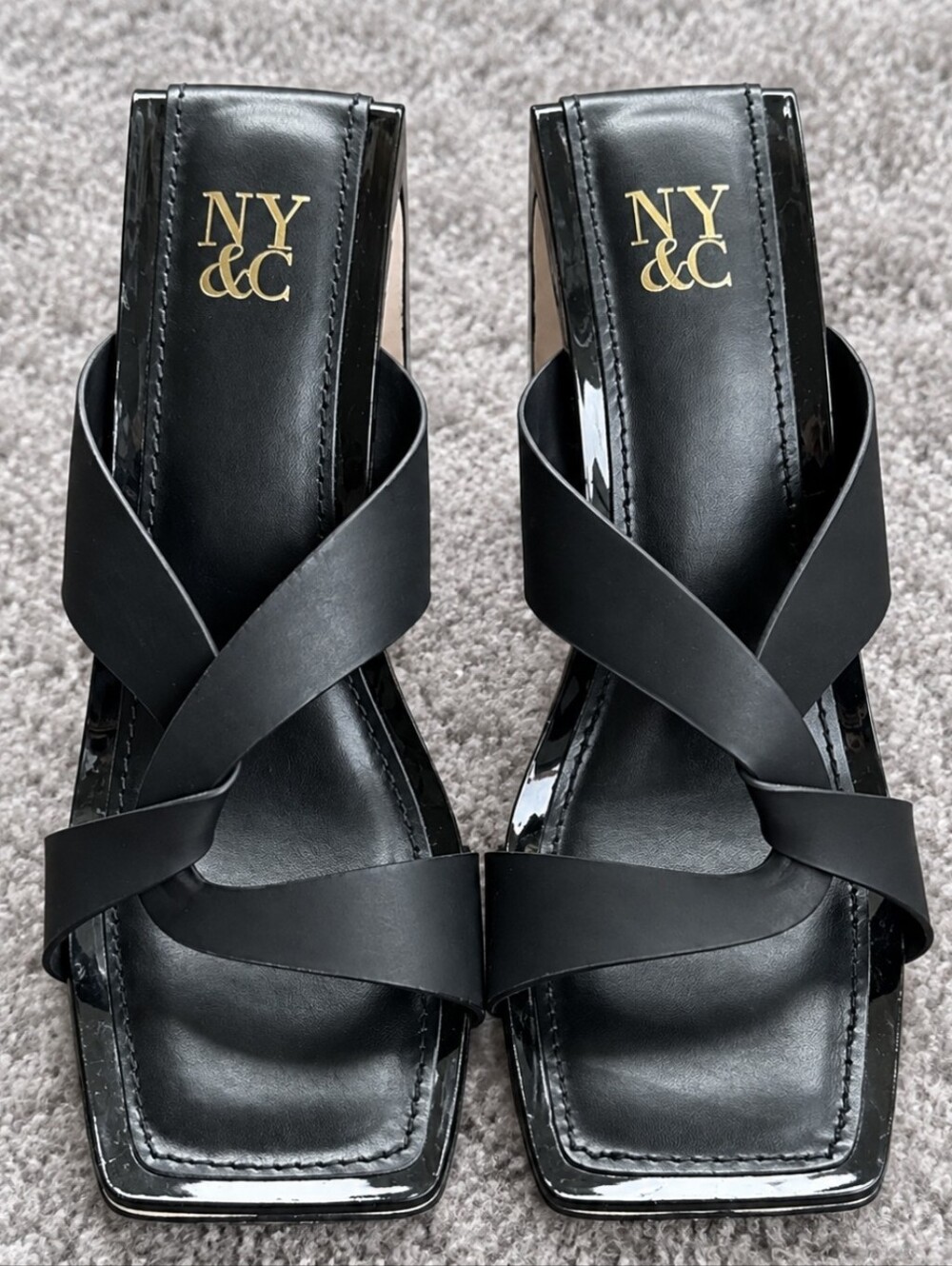 New York & Company  Black Inna Women's Sandals Heels